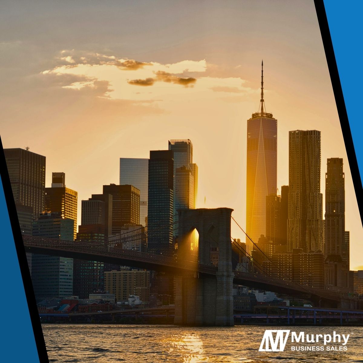 New York City skyline at dusk